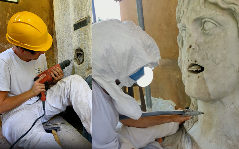 Villa_Farnesina_restauri_sarcofago-fontana_02